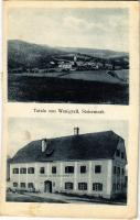 1930 Wenigzell (Steiermark), Totale, Raimund Kristoferitsch Gastwirtschaft, Gasthof zur Taverne / general view, inn, hotel (EB)