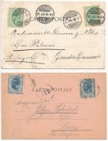 4 db RÉGI román város képeslap / 4 pre-1945 Romanian town-view postcards