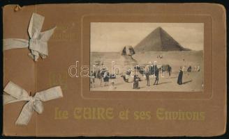 cca 1900 Le Caire et ses Environs. Kaíró és környéket Egyiptom album 26 képpel 22x13 cm