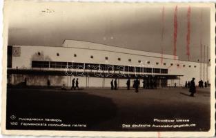 1940 Plovdiv, Philippople, Philippopolis; Plowdiwer Messe. Das deutsche Ausstellungsgebäude / Plovdiv Fair, German pavilion (EK)