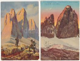 4 db RÉGI olasz képeslap / 4 pre-1945 Italian postcards