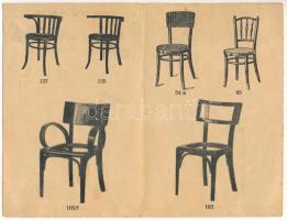 Róth hajlított fabútorgyár kinyitható reklámlapja. Szeged, Mars tér 13. (fl)