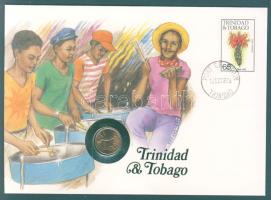 Trinidad és Tobago 1979. 1c bélyeges érmés borítékon, ismertetővel T:1
