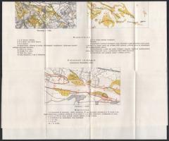 1923 Térképészeti segédlet. Oktató térképek gyűjteménye 4 db klf méret