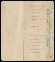 1904 Hódmezővásárhelyi gazdasági Egyesület táncrendje, foltos