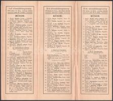 1913 Ceglédi zeneiskola növendék hangversenye reklám nyomtatvány 4 p