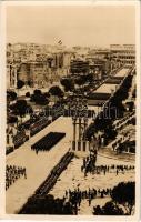 1939 Die große Truppenparade in der Via dell Impero in Rom / The meeting of Mussolini and Hitler in Rome. Military parade. WWII NSDAP German Nazi Party propaganda + FÜHRER DUX 3-9 MAGGIO 1939 So. Stpl. (EK)