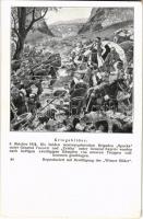 Kriegsbilder: 8. Oktober 1914. Die beiden montenegrinischen Brigaden Spuzka unter General Vucovic und Zetska unter General Najevic wurden nach heftigen zweitägigen Kämpfen von unseren Truppen vollkommen geschlagen. Wiener Rotophot / WWI Austro-Hungarian K.u.K. military art postcard (EK)