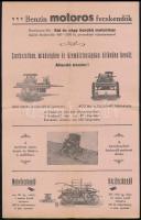 cca 1910 Mátrai Antal tűzoltószergyára reklám nyomtatványok és fotók