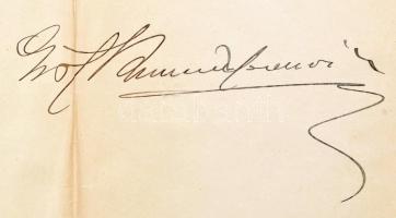 1910 Országgyűlési meghívó. Ferenc József (1830-1916) király és gróf Khuen-Héderváry Károly
(1849-1...