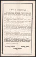 1898 Az Erzsébet királyné alap felhívása szobor állítására + 
1898 Erzsébet királyné halálának alka...