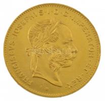 Ausztria 1892. 4Fl / 10Fr Au "Ferenc József" utánveret (3,25g/0.900) T:1- Austria 1892. 4 ...