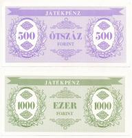 "Játékpénz" 50-1000Ft (4xklf), egyoldalas T:I-,II
