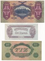 1930. 100P + 1944. 5P + 10P "A Vöröshadsereg Parancsnoksága" + 1945. 10.000P + 1946. 100.0...