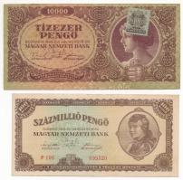 1930. 100P + 1944. 5P + 10P "A Vöröshadsereg Parancsnoksága" + 1945. 10.000P + 1946. 100.0...