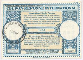Ausztrália 1961. 1s 3p UPU Nemzetközi Válaszdíjszelvény T:1-  Australia 1961. 1 Shilling 3 Penny UPU International Reply Coupon C:AU
