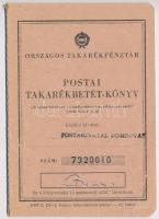 1978-1980. Országos Takarékpénztár postai takarékbetét-könyve, bejegyzésekkel POSTAHIVATAL DOMBÓVÁR bélyegzéssel
