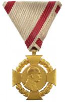 1908. Katonai Jubileumi Kereszt Br kitüntetés eredeti mellszalaggal T:2 Hungary 1908. Diamond Jubilee Cross for the Armed Forces Br decoration with original ribbon C:XF NMK 269.