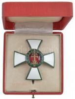 1935. "A Magyar Érdemrend Tisztikeresztje" jelzetlen zománcozott kitüntetés függőleges tűv...