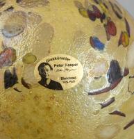 Peter Kaspar design levélnehezék, jelzett, hibátlan, m: 10 cm