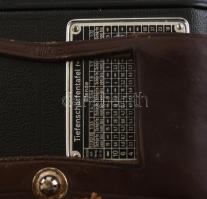 Welta Welti I kisfilmes fényképezőgép, Carl Zeiss Tessar 50mm f/2.8 objektívvel, eredeti bőr tokjáva...