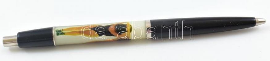 Retró vetkőzős toll, jó állapotban, h: 13 cm
