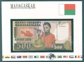 Madagaszkár 1988. 500Fr bankjegyes borítékon T:I