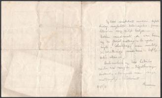 cca 1930 pesterzsébeti grafológus reklám kiadványa, 34x20,5 cm