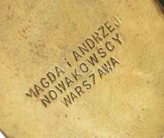 Mid-Century Figurative Art by Magda és Andrzej Nowakowscy (1938 - 2008): Tehén/ Krowa, névjegy tartó...