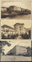 1918-1948 3 db budapesti lap (laktanya, szanatórium, rakpart)