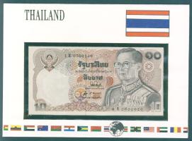 Thaiföld 1980. 10B bankjegyes borítékon T:I