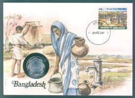Banglades 1998. 10p bélyeges érmés borítékon, ismertetővel T:1