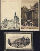 1909-1925 3 db budapesti lap (Vígszínház, szálloda, egyetem)