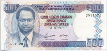 Burundi 1995. 500Fr S511520 T:II Burundi 1995. 500 Francs S511520 C:XF Krause P#37A