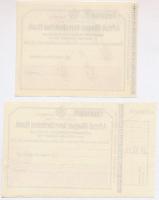 ~1920-1940. "A Pesti Magyar Kereskedelmi Bank" kitöltetlen csekkje (4xklf) T:I,I- az egyik...