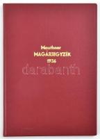 1936 Mauthner magárjegyzéke. Bp., 1936., Globus, 88 p. A papírborító illusztrációja Debreceni Szabó ...