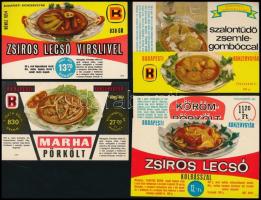 11 db budapesti konzervcímke