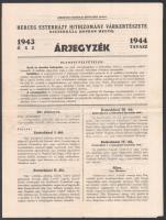 1923 Dániel Gyula Magkereskedő 1923. évi kertészeti értesítője, árjegyzék, Bp., Légrády, hajtott, 4 ...