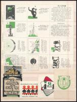 16 db eszperantó levélzáró