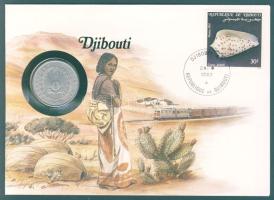 Dzsibuti 1977. 5Fr bélyeges érmés borítékon, ismertetővel T:1