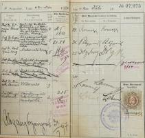 cca 1895-1897 2 db leckekönyv: Kolozsvár M. Kir. Tudományegyetem, sok érdekes aláírással: Haller Kár...