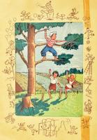 Németh István, Urbán Eszter: Furfangos képek. (Bp.), é.n., (Állami-ny.). Hét színes, kihúzható, mozg...