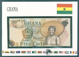 Ghana 1977. 5C bankjegyes borítékon T:I