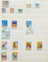 Sok száz bélyeges főleg bélyegzett összeállítás afrikai országokból sok szép motívummal, blokkokkal 28 lapos nagy Schaubek berakóban