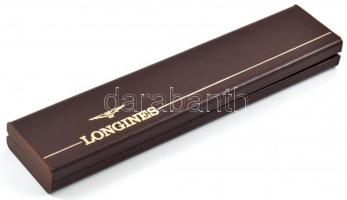 Longines Conquest kézi felhúzós karóra, működik, eredeti szíjjal, eredeti dobozában, hátoldalán grav...