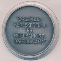 1987. "K&H Bank / Országos Kereskedelmi és Hitelbank Rt. 1987 Január 1." ezüstpatinázo...