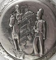 Cortebert M. Kir. Csendőrség szolgálati zsebórája, csendőr motívummal, működik, sérült tokkal és szá...