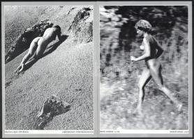 1984 Akt-mappa 1984. Vál. Győri Lajos. Bp., Ofotért. Kiadói kissé szakadt papírmappa, 40 t. Komplett...