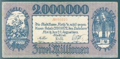 Német Birodalom/Weimari Köztársaság/Fürth 1923.8.29. 2000.000M T:III