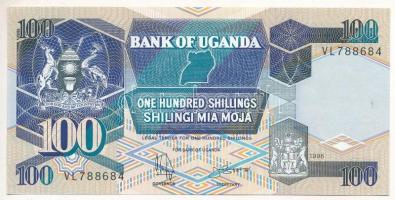 Uganda 1996. 100Sh VL788684 T:I kissé hullámos papír Uganda 1996. 100 Shillings VL788684 C:UNC slightly wavy paper Krause P#31c.2